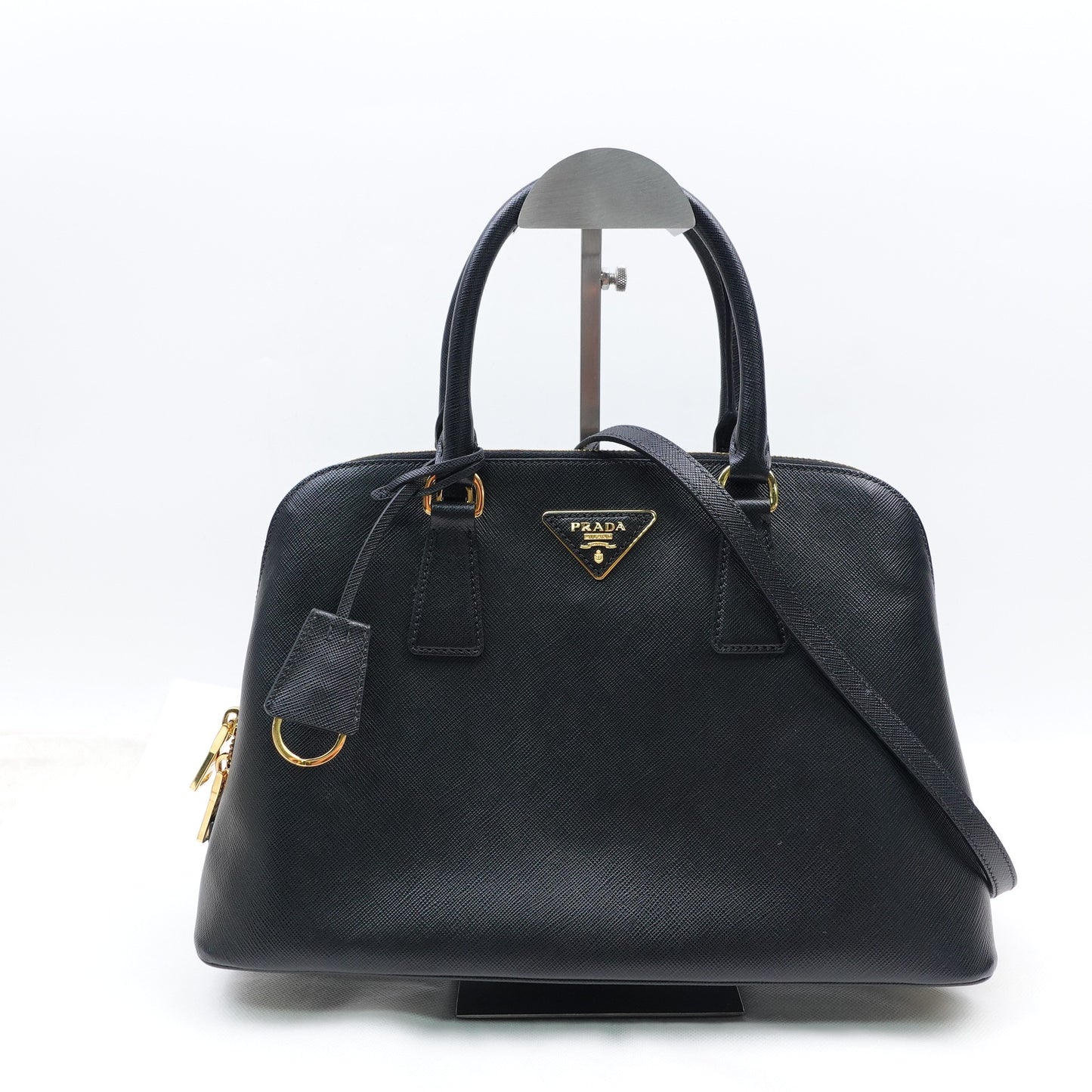 Pre-owned Prada Black Calfskin Shoulder Bag