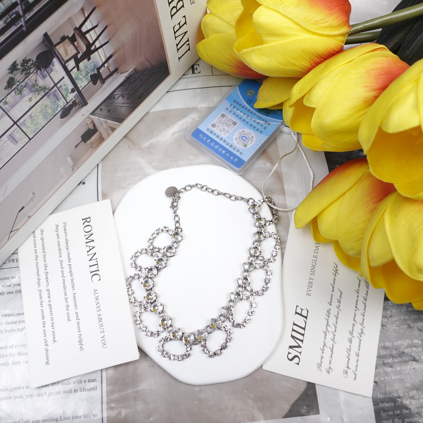 Pre-Owned MIU MIU Gold Tone Diamond Silver Bracelet