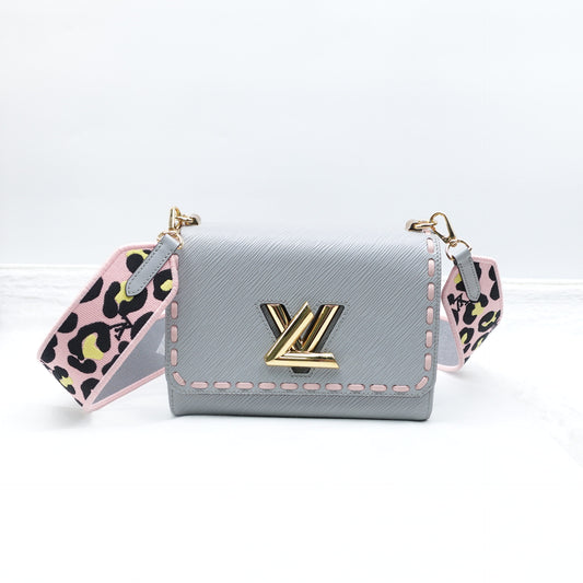 Pre-Owned Louis Vuitton Twist EPI Grey&Pink Shoulder Bag