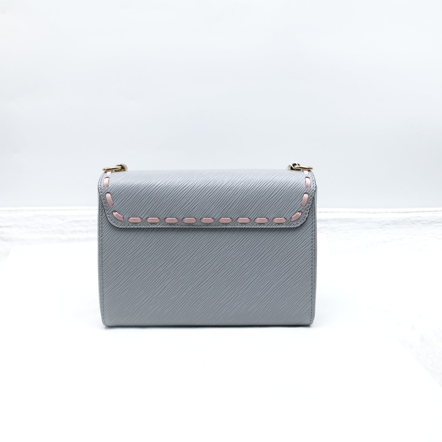 Pre-Owned Louis Vuitton Twist EPI Grey&Pink Shoulder Bag