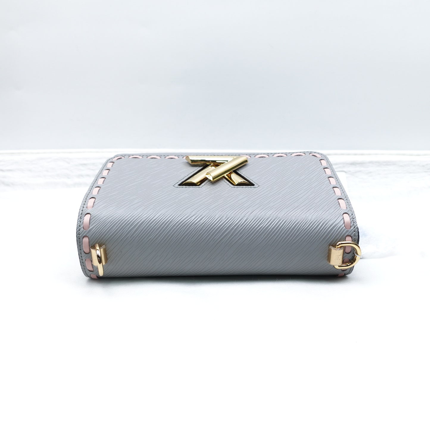 Pre-Owned Louis Vuitton Twist EPI Grey&Pink Shoulder Bag