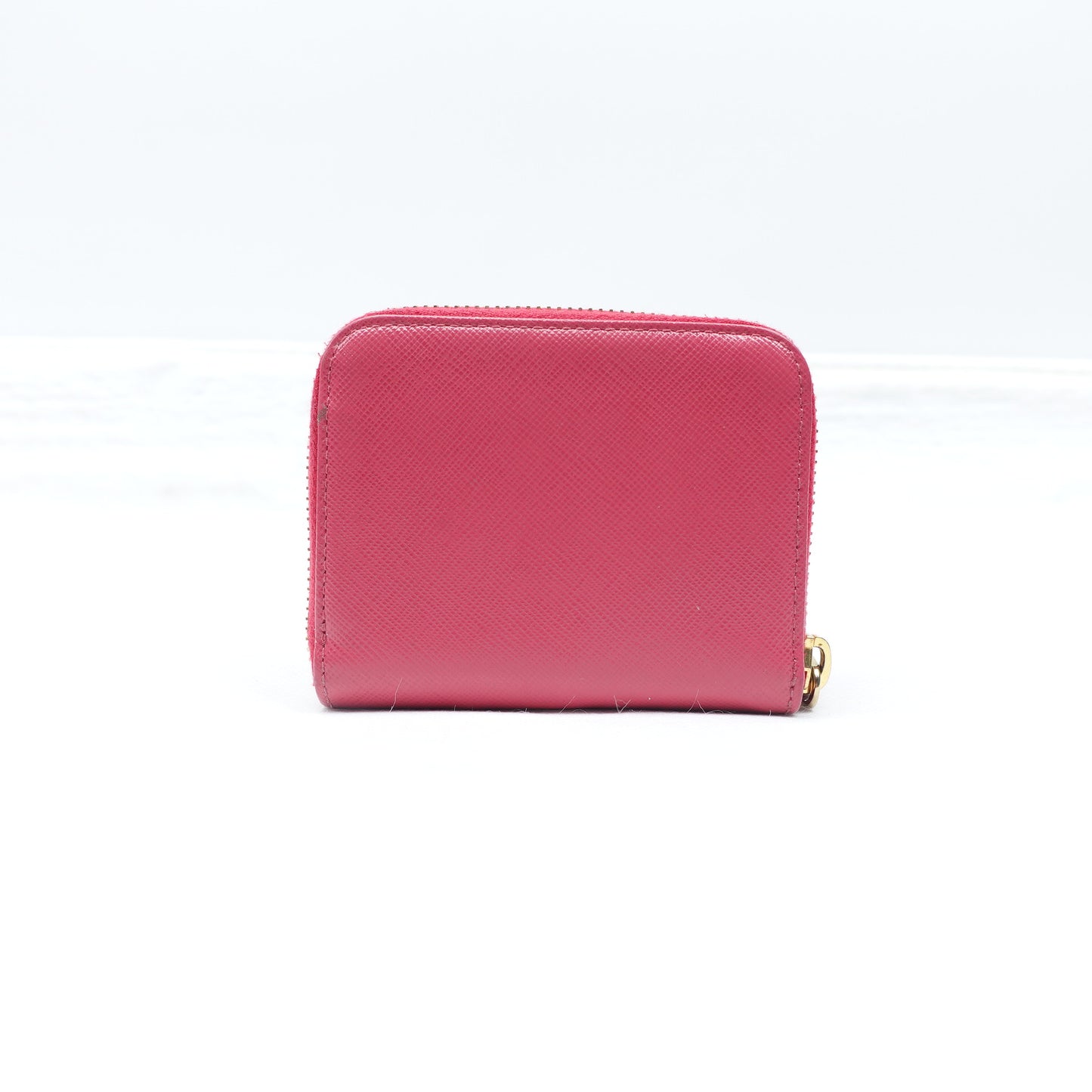 Pre-Owned Prada Rose-Pink Saffiano Card Holder