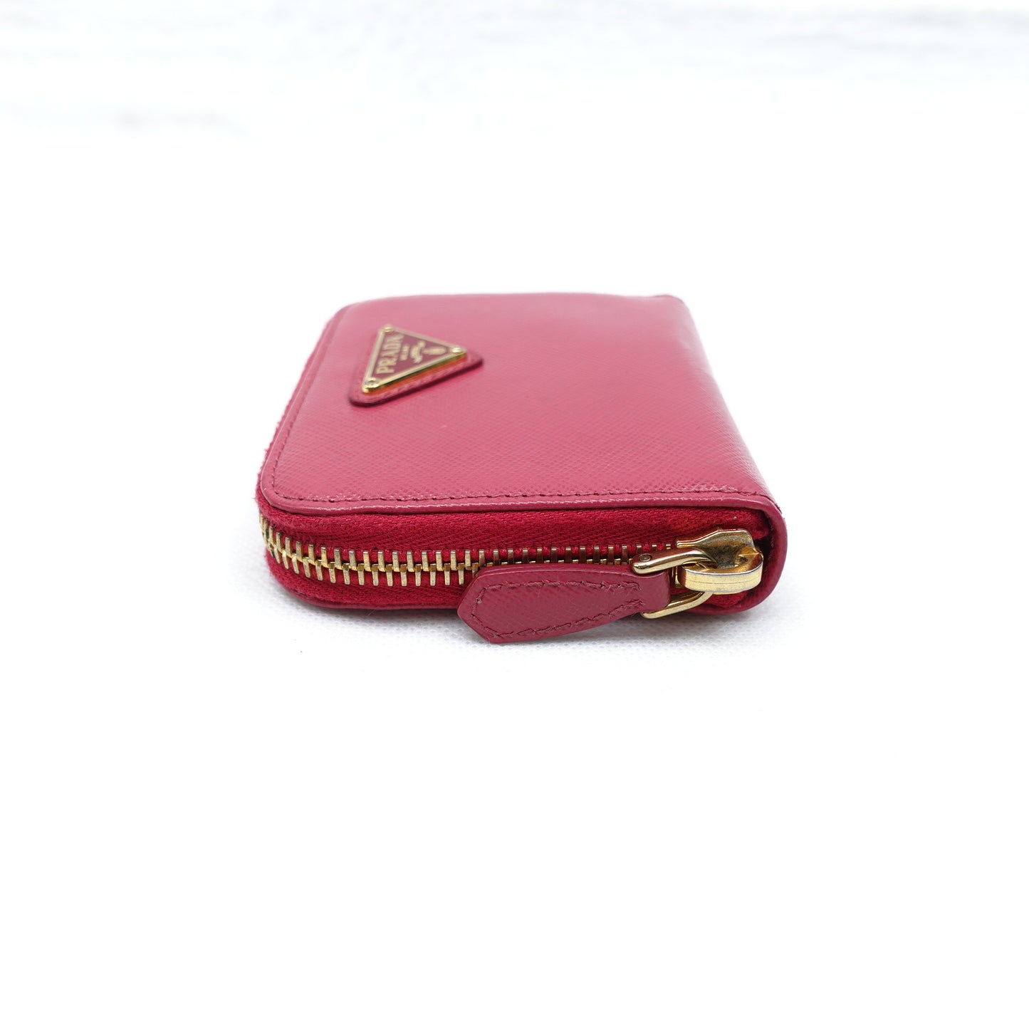 Pre-Owned Prada Rose-Pink Saffiano Card Holder