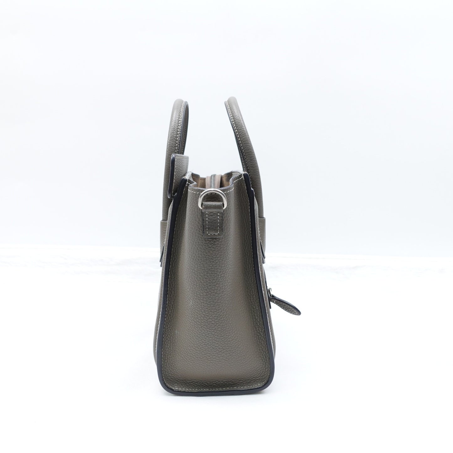 Pre-owned Celine Luggage Nano Grey Calfskin Tote Bag