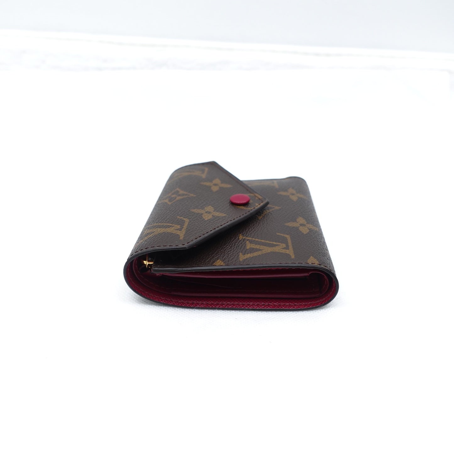 Pre-owned Louis Vuitton Victorine Monogram Coated Canvas Short Wallet