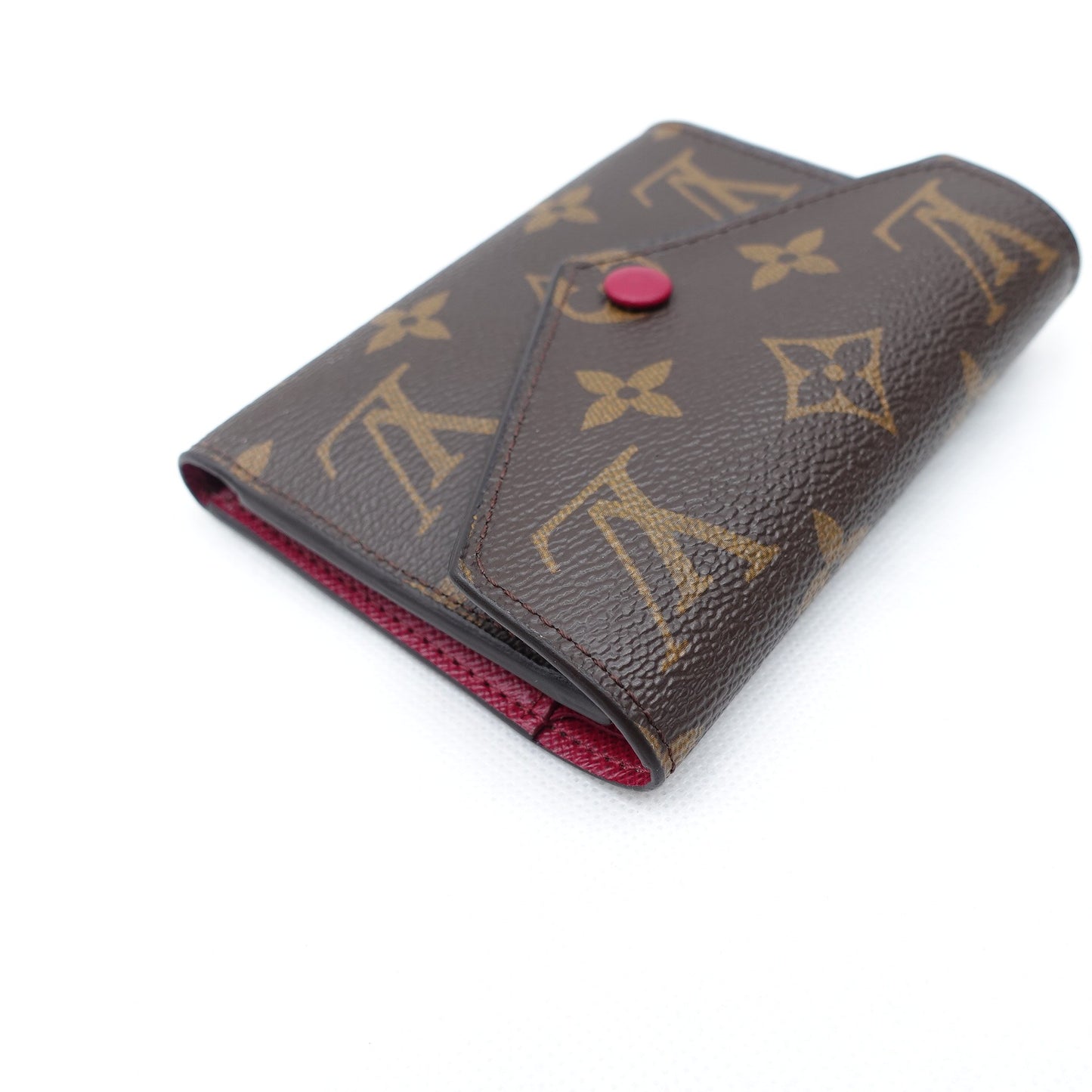 Pre-owned Louis Vuitton Victorine Monogram Coated Canvas Short Wallet