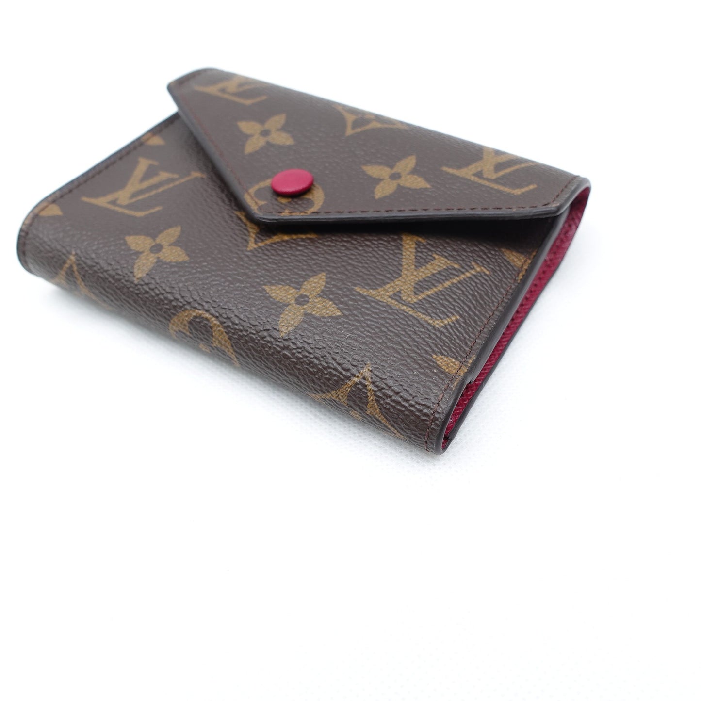 Pre-owned Louis Vuitton Victorine Monogram Coated Canvas Short Wallet