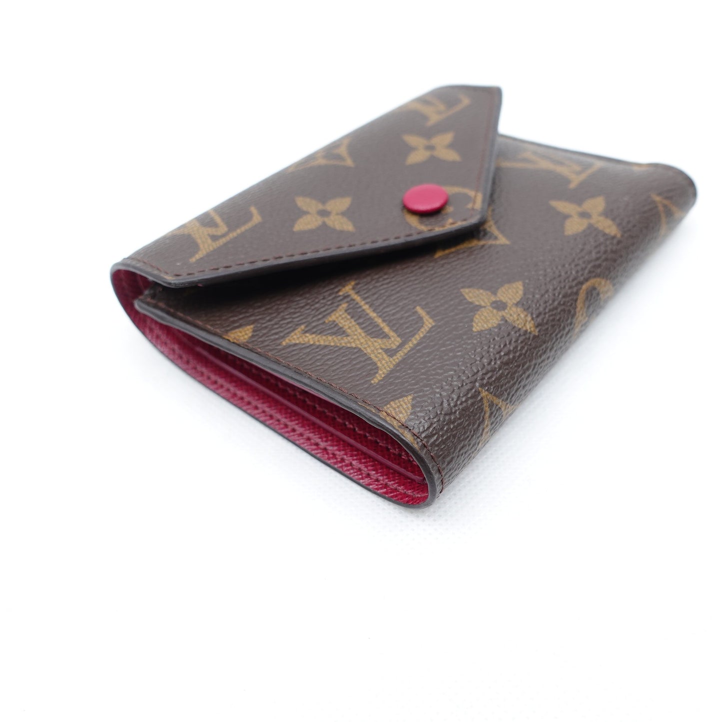 Pre-owned Louis Vuitton Victorine Monogram Coated Canvas Short Wallet