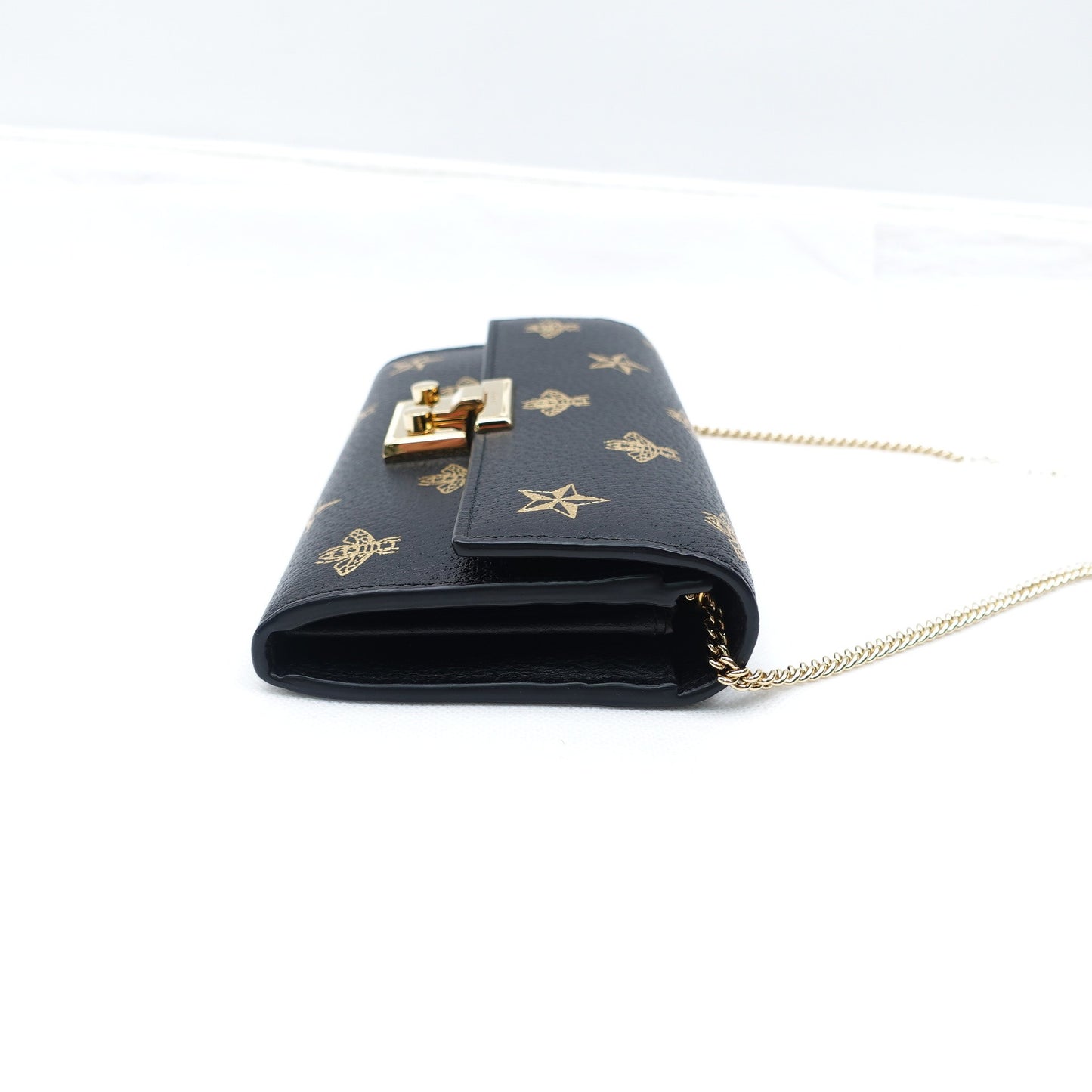 Pre-owned Gucci Padlock WOC Black Calfskin Shoulder Bag