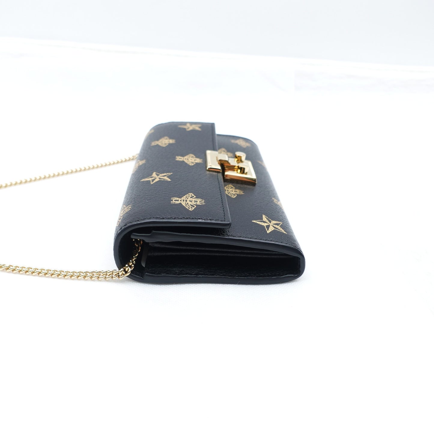 Pre-owned Gucci Padlock WOC Black Calfskin Shoulder Bag