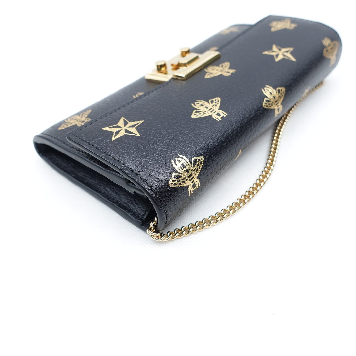 Pre-owned Gucci Padlock WOC Black Calfskin Shoulder Bag