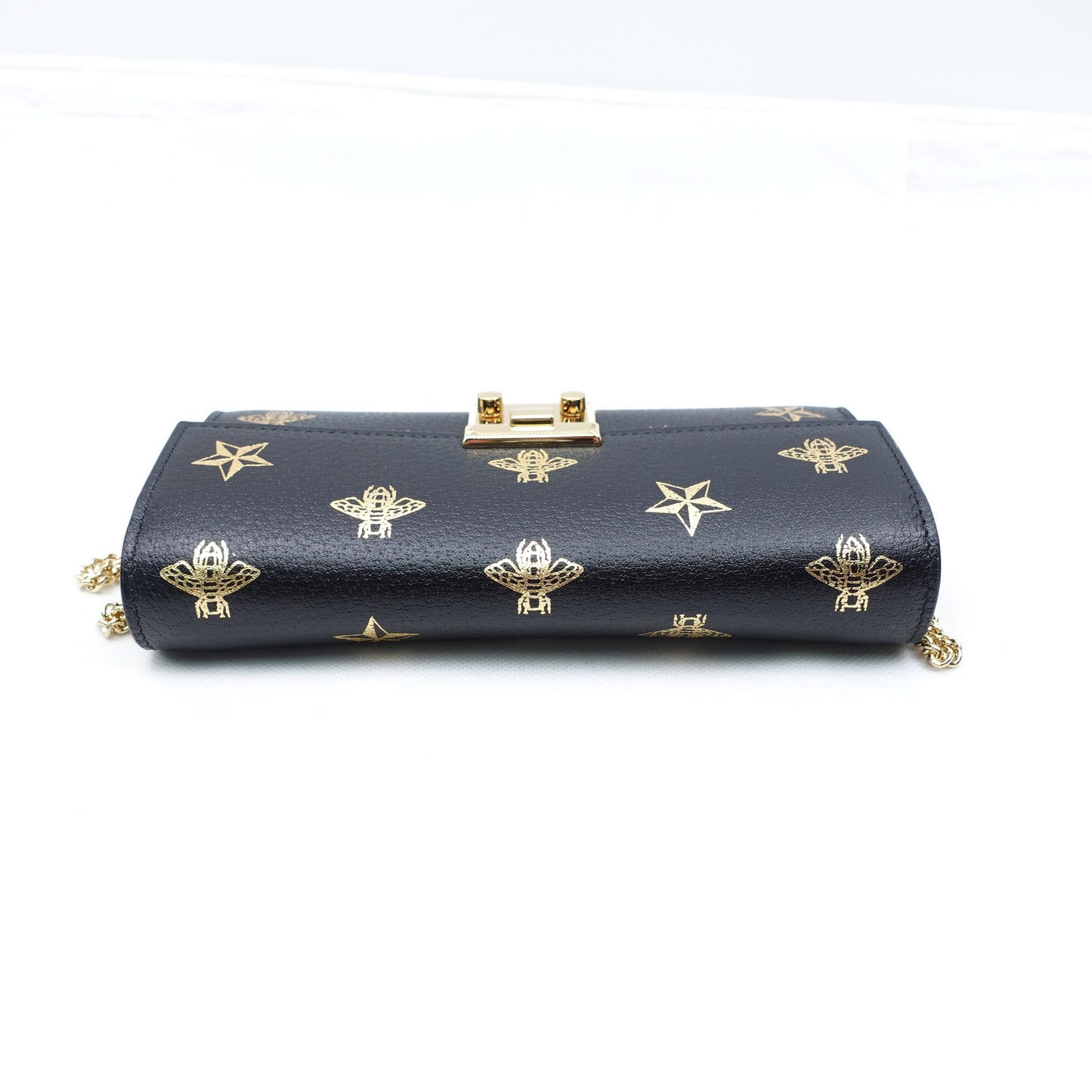 Pre-owned Gucci Padlock WOC Black Calfskin Shoulder Bag