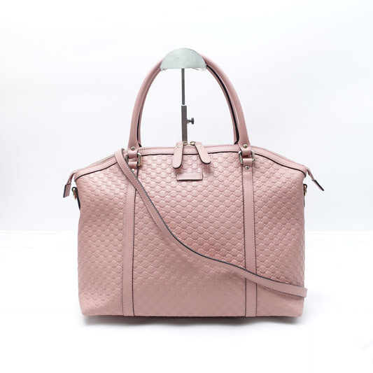 Pre-owned Gucci GG Pink Calfskin Shoulder Bag