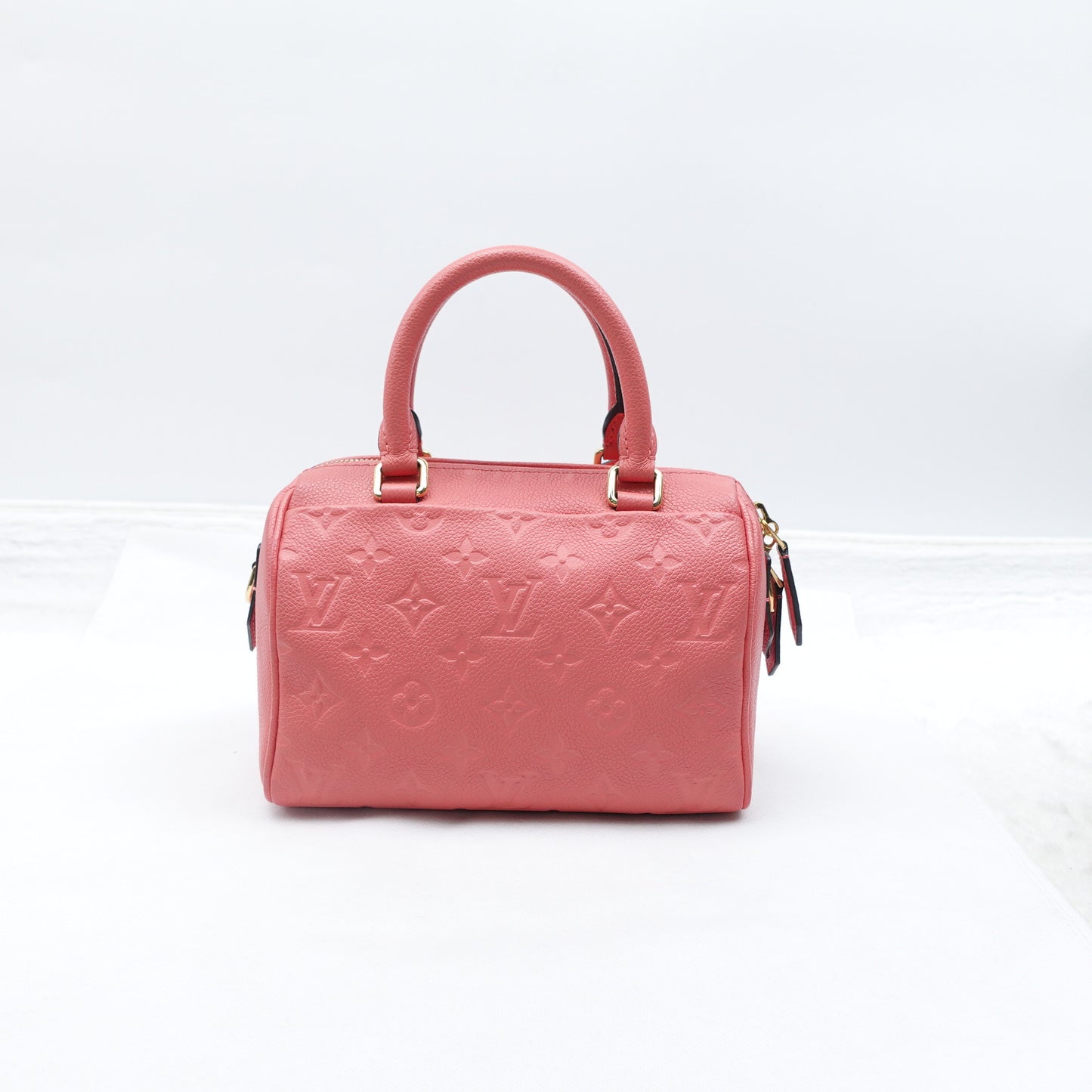 Pre-Owned Louis Vuitton Speedy 20 Pink Calfskin Shoulder Bag