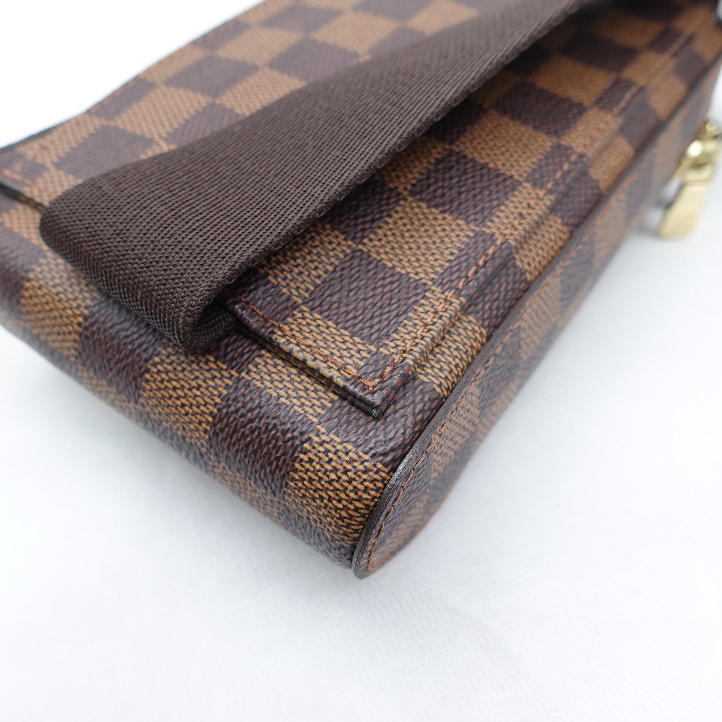 Pre-owned Louis Vuitton Damier Jeronimos Coated Canvas Bumbag