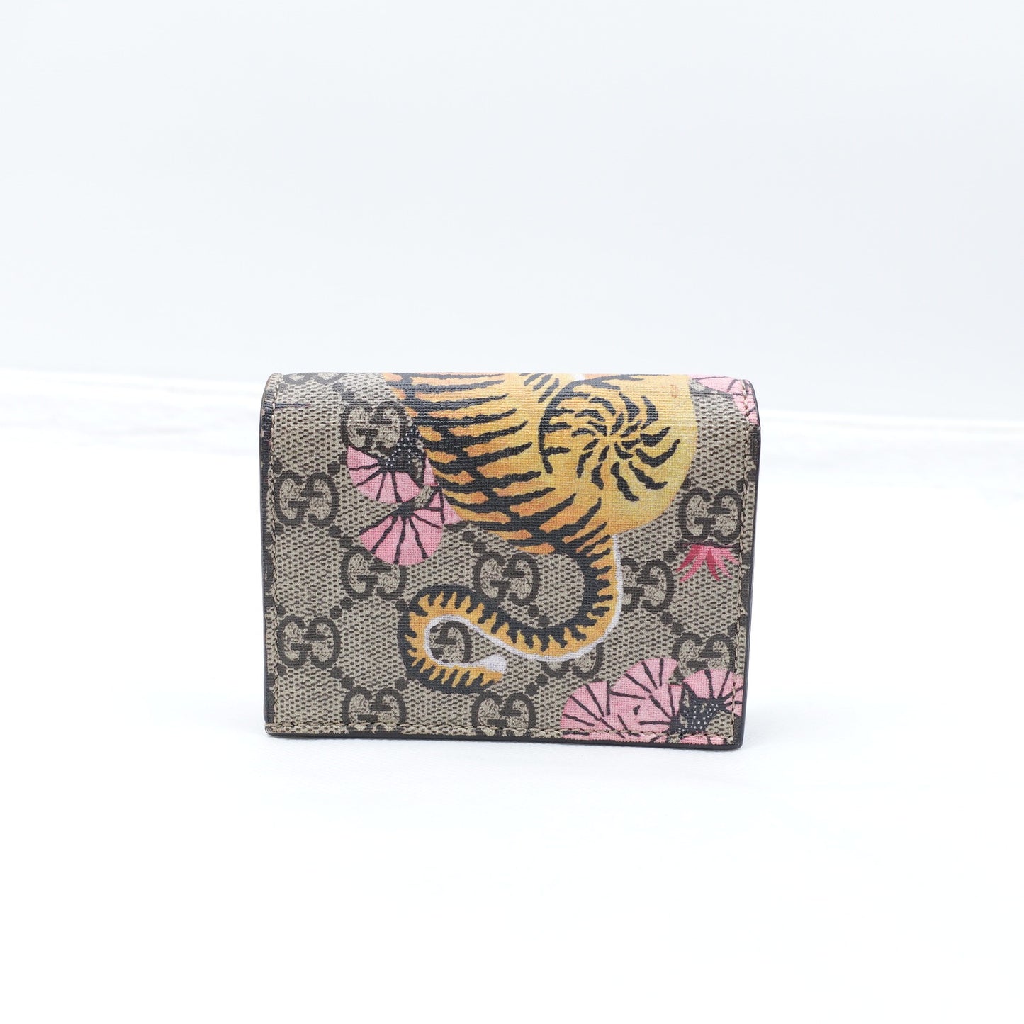 Pre-owned Gucci Tiger Monogram Coated Canvas Wallet