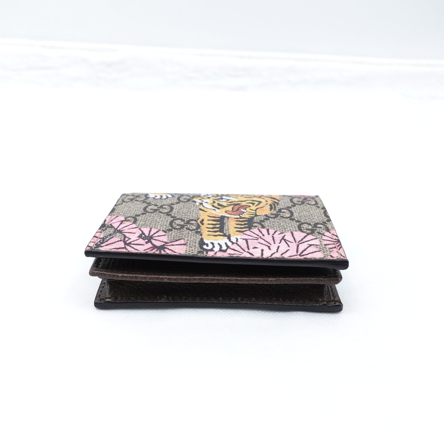 Pre-owned Gucci Tiger Monogram Coated Canvas Wallet