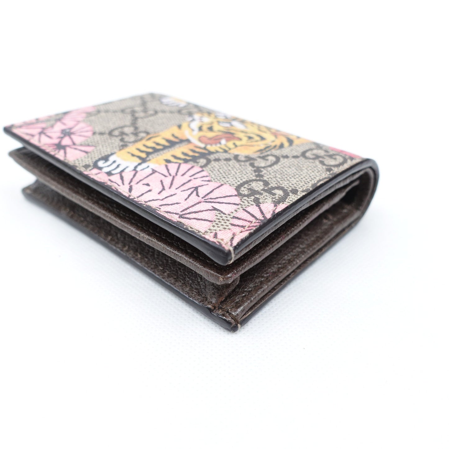 Pre-owned Gucci Tiger Monogram Coated Canvas Wallet