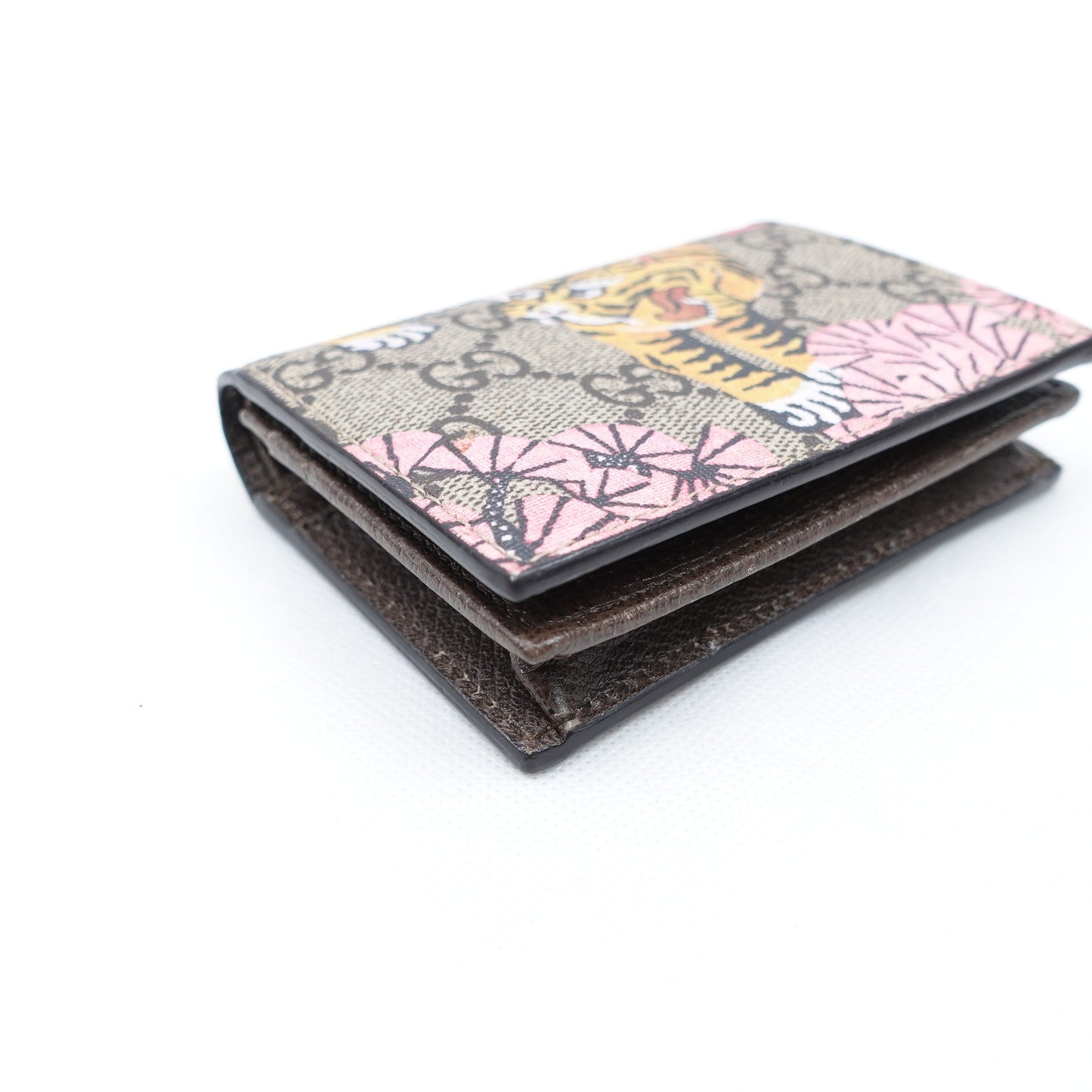 Pre-owned Gucci Tiger Monogram Coated Canvas Wallet