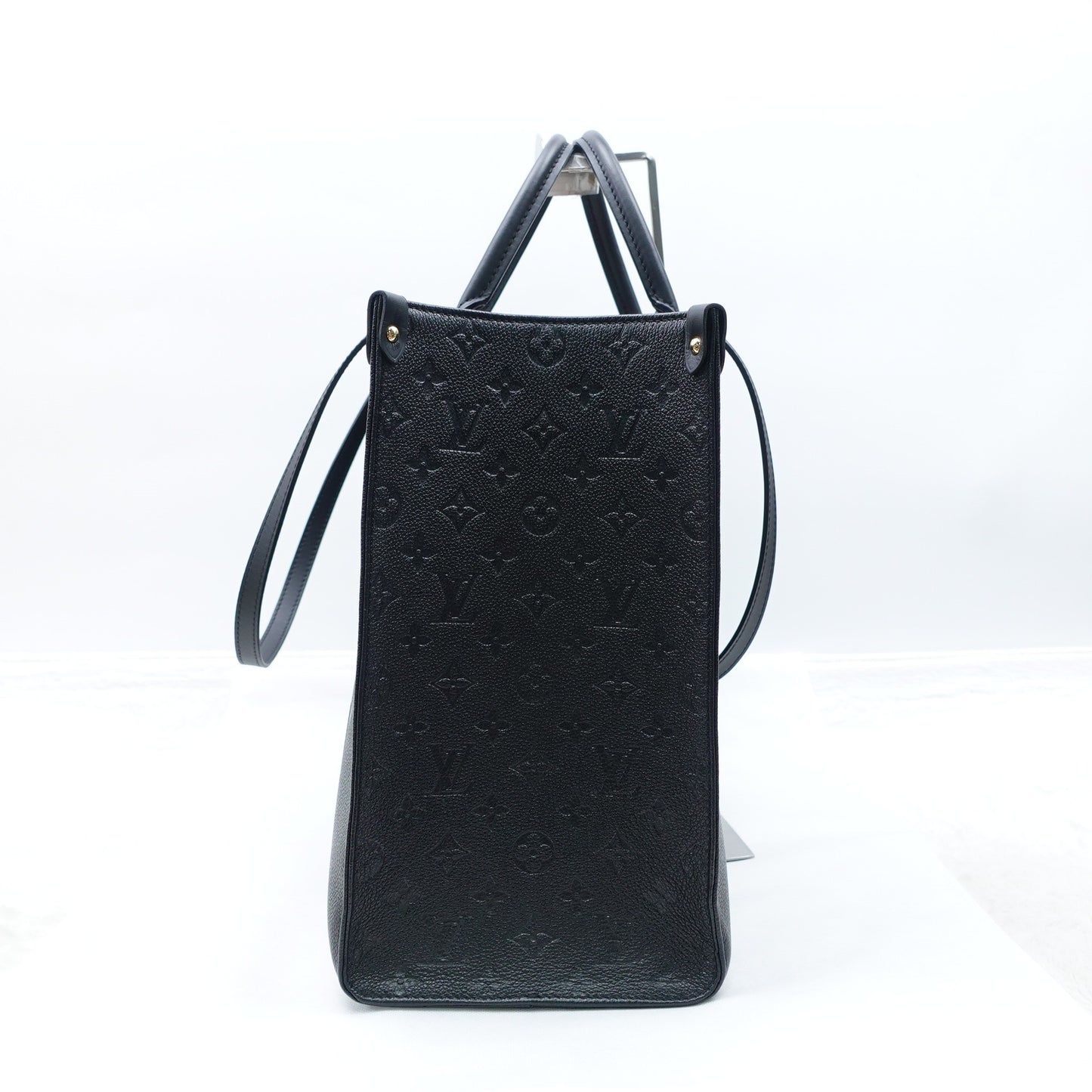 Pre-owned Louis Vuitton GM Onthego Black Calfskin Tote Bag T10296604