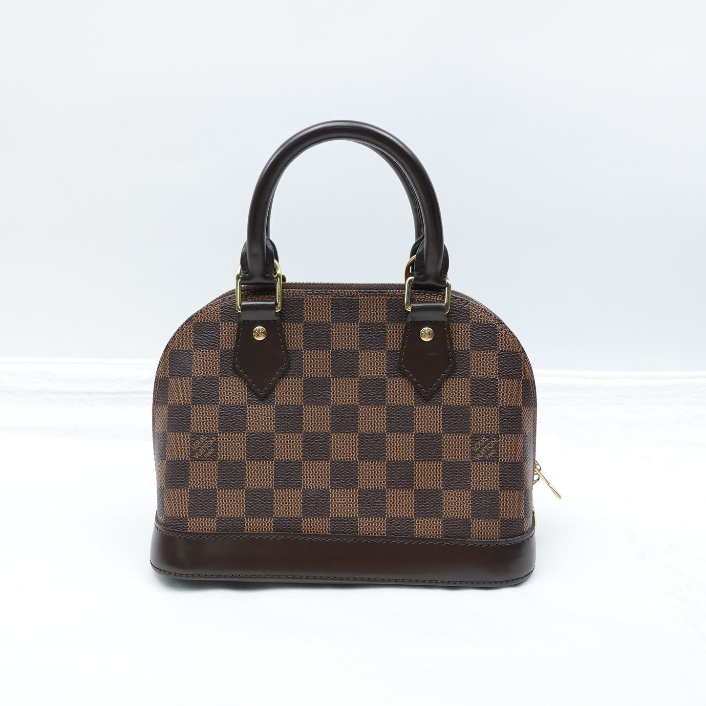 Pre-owned Luis Vuitton Alma BB Damier Ebene Coated Canvas Shoulder Bag