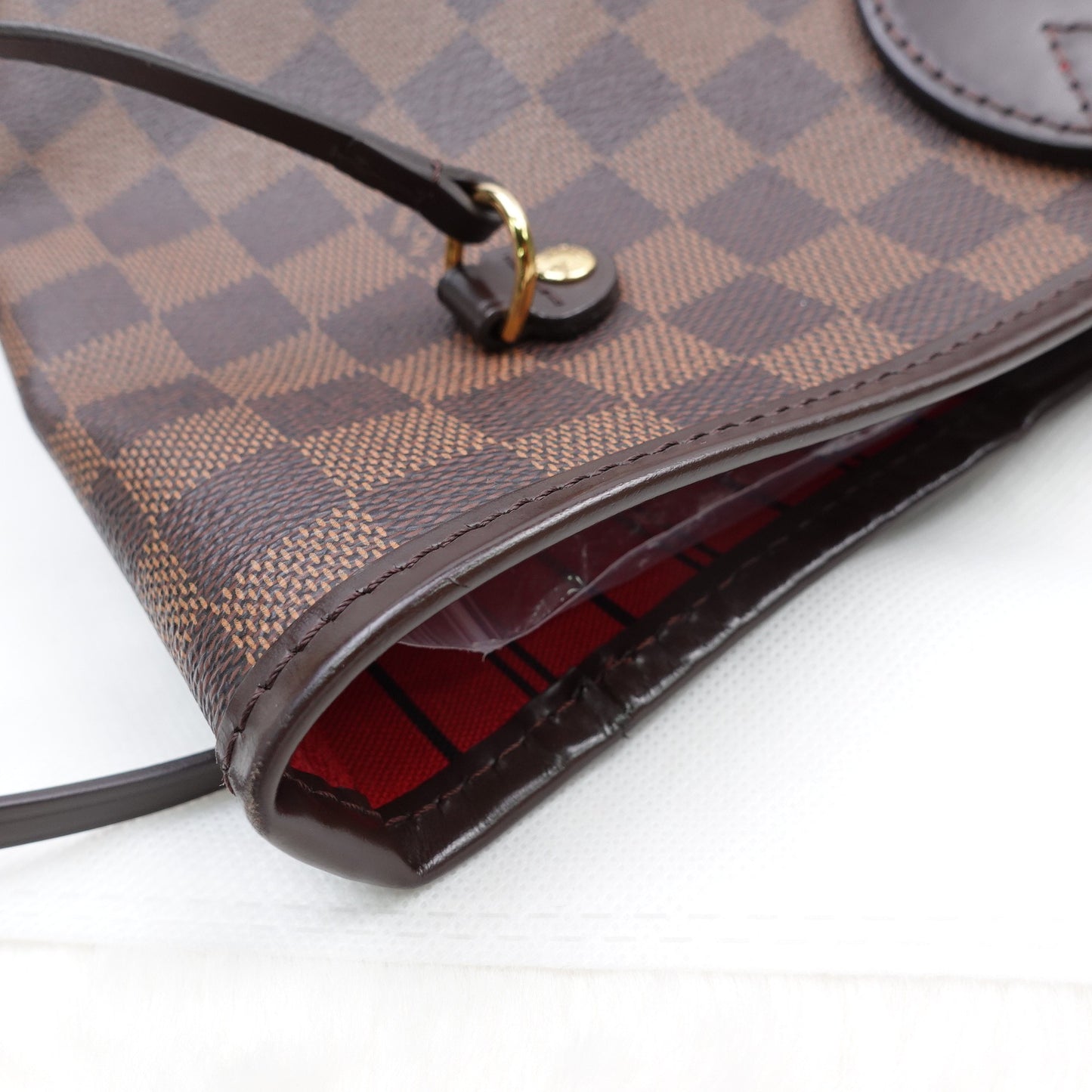 Pre-owned Louis Vuitton Neverfull Damier Ebene Coated Canvas Tote Bag T10299879