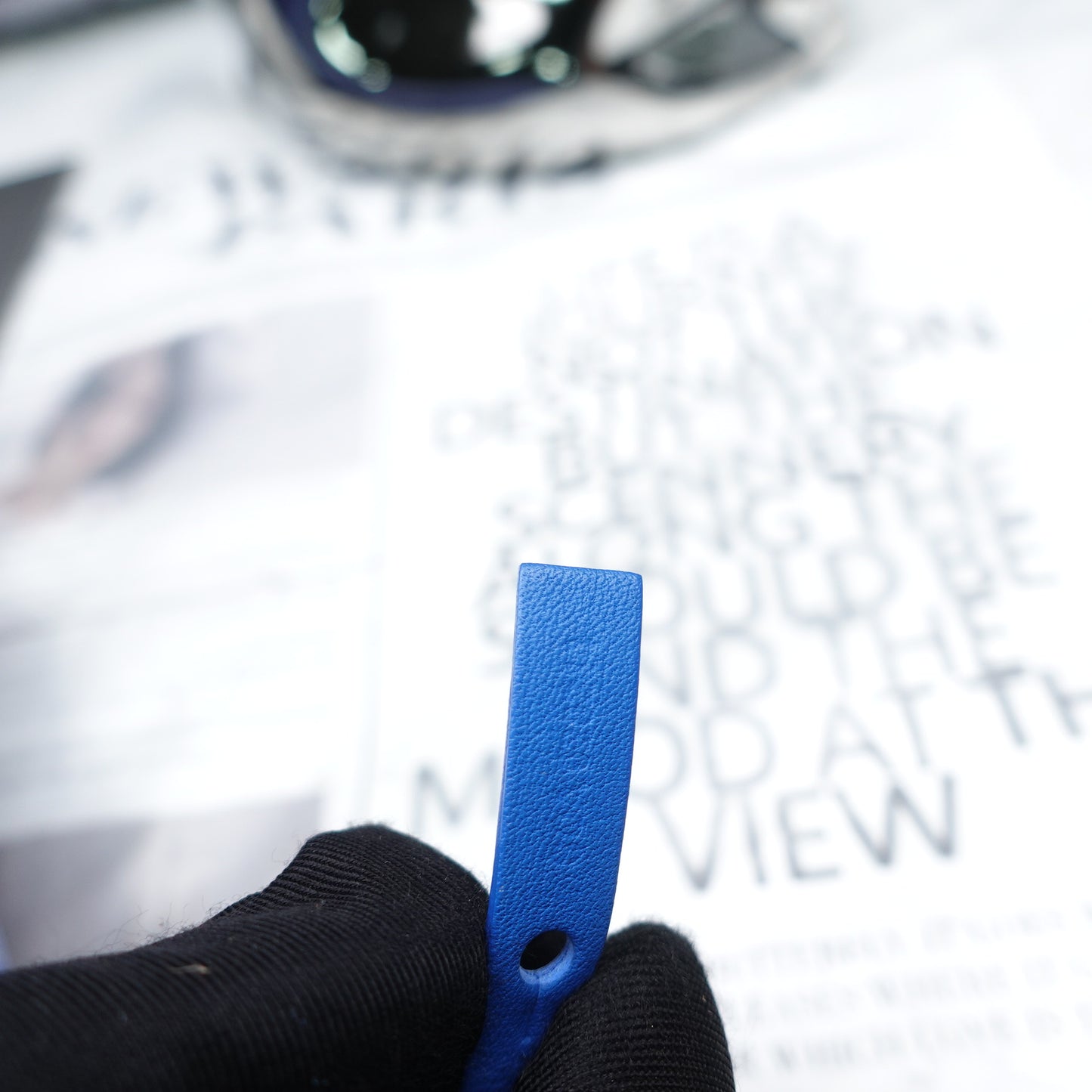 Pre-Owned Goyard Anjou Blue Coated Canvas Hand Bag