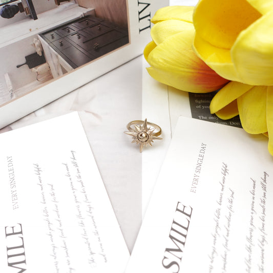 Pre-Owned Dior Sunshine Gold Tone Ring