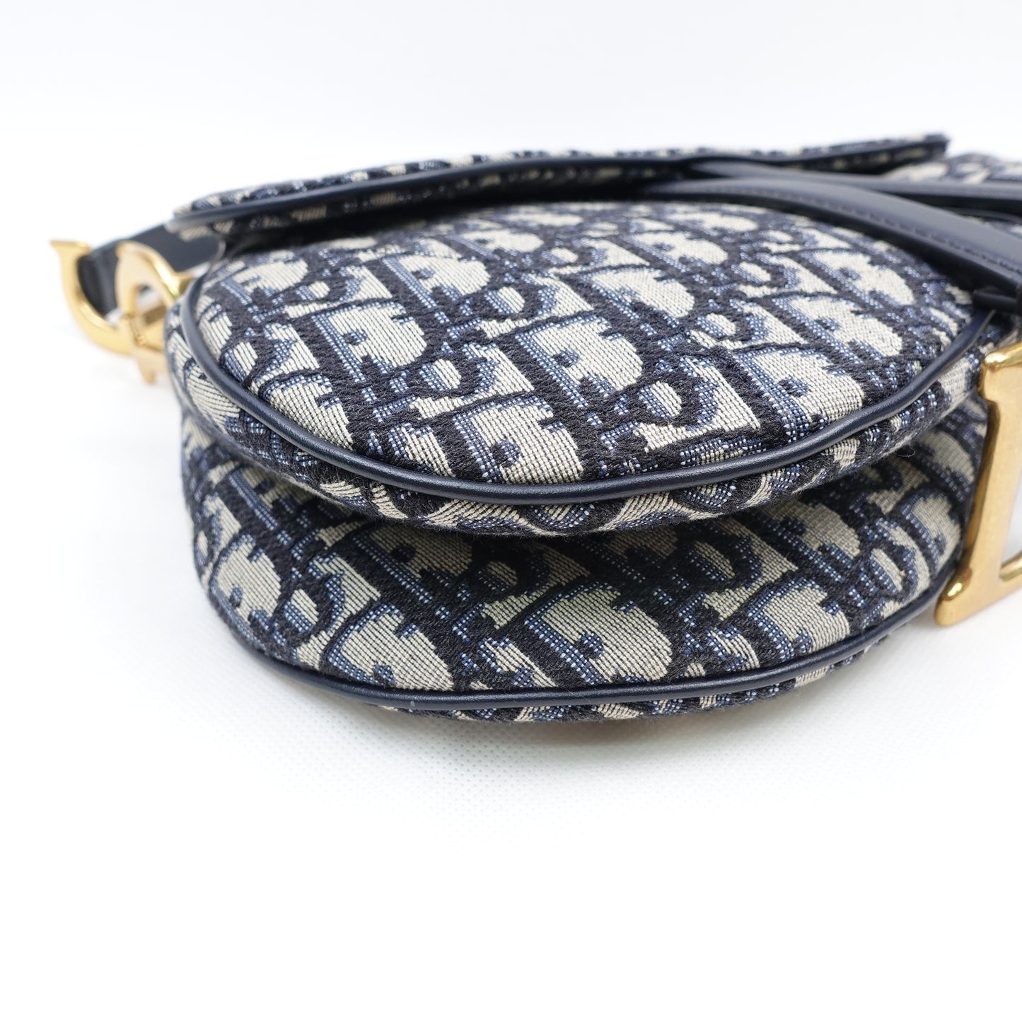 Pre-Owned Christian Dior Saddle Medium Oblique Canvas Shoulder Bag