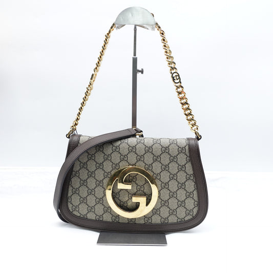 Pre-owned Gucci Blondie Medim GG Coated Canvas Shoulder Bag