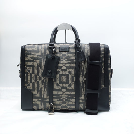 Pre-owned Gucci Brown Coated Canvas Shoulder Bag
