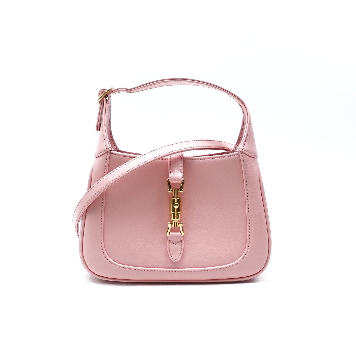 Pre-owned Gucci Jackie 1961 Pink Calfskin Hobo T10301250