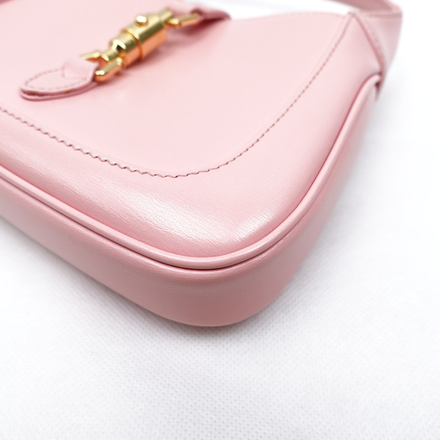 Pre-owned Gucci Jackie 1961 Pink Calfskin Hobo T10301250