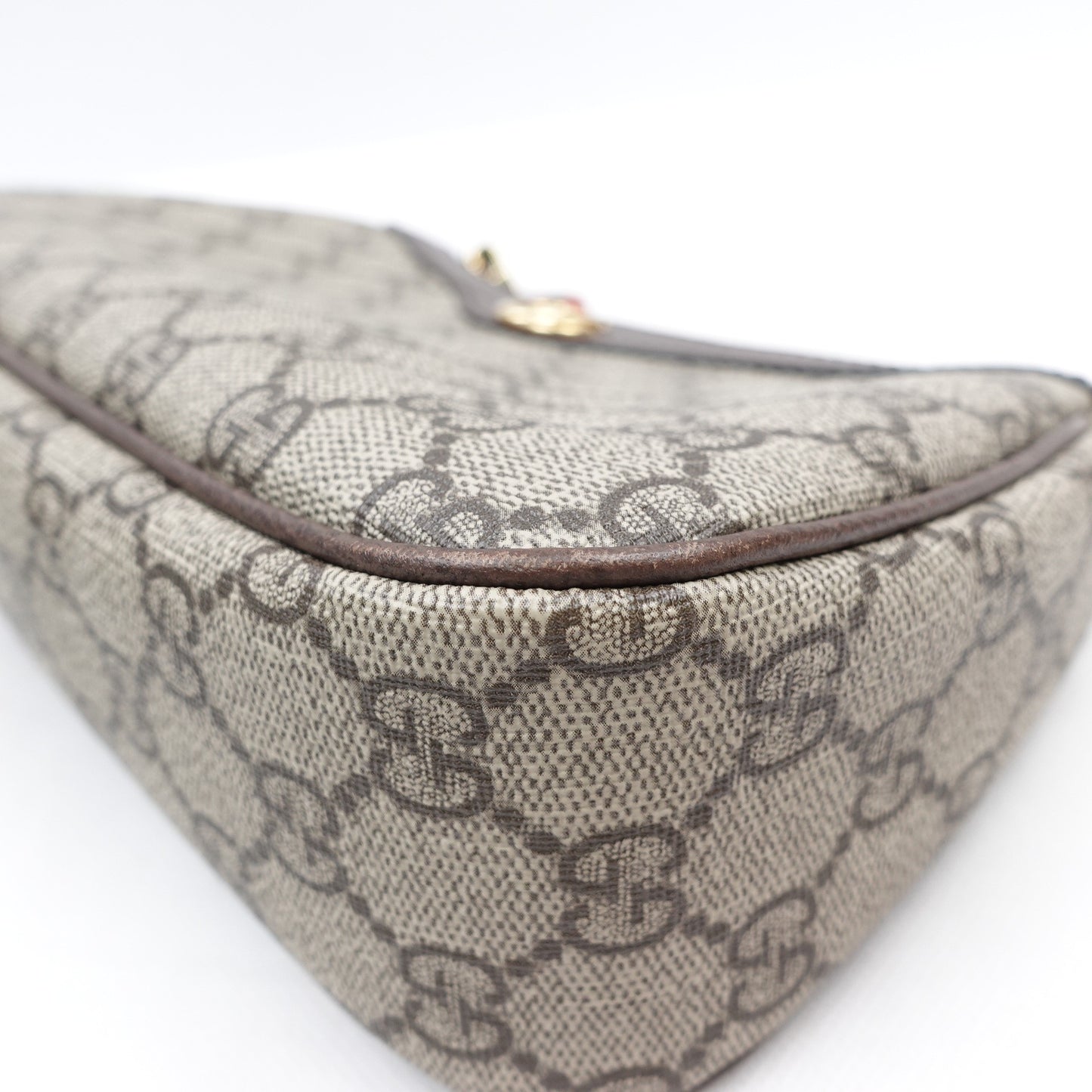 Pre-owned Gucci Ophidia Monogram&Strawberry Coated Canvas Shoulder Bag