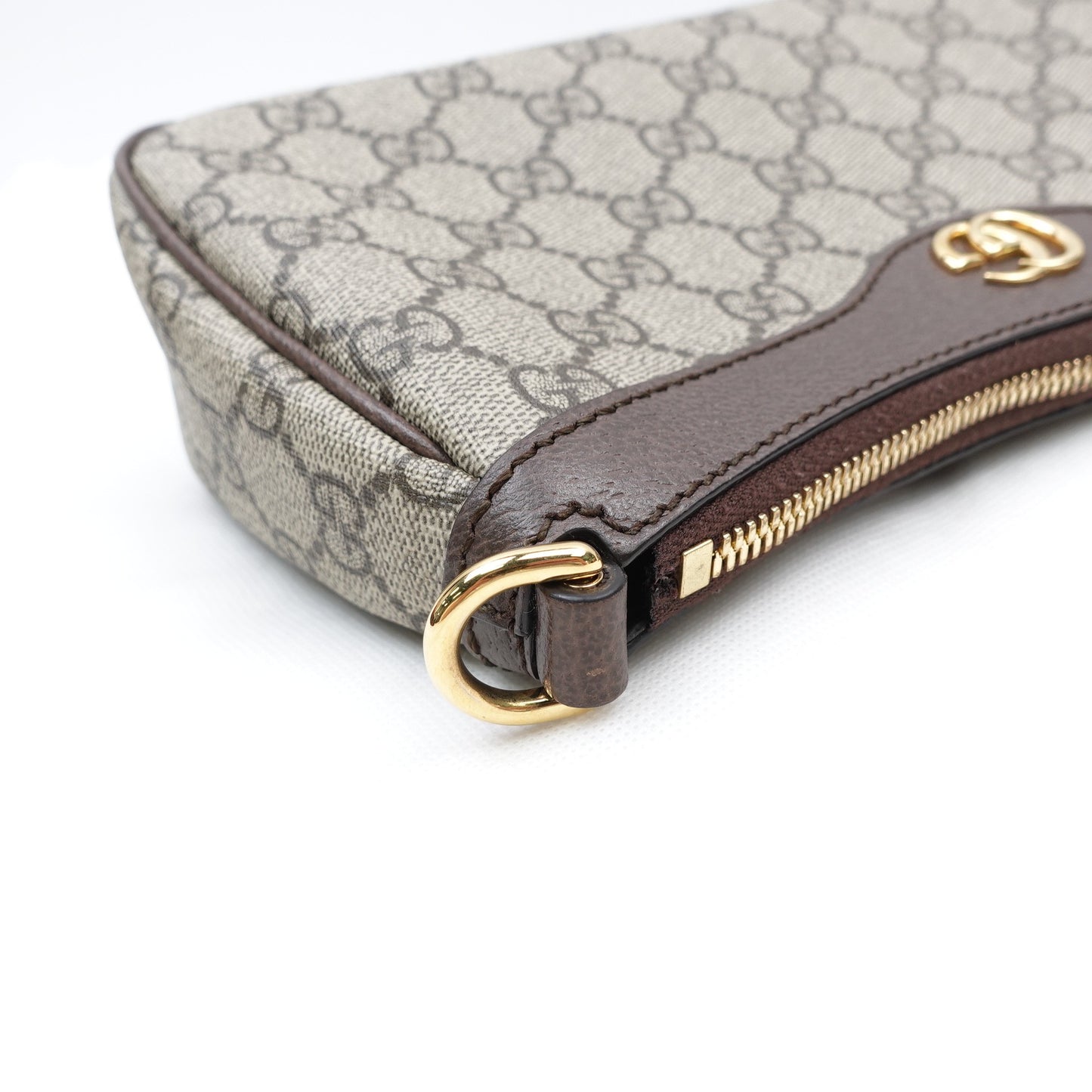 Pre-owned Gucci Ophidia Monogram&Strawberry Coated Canvas Shoulder Bag