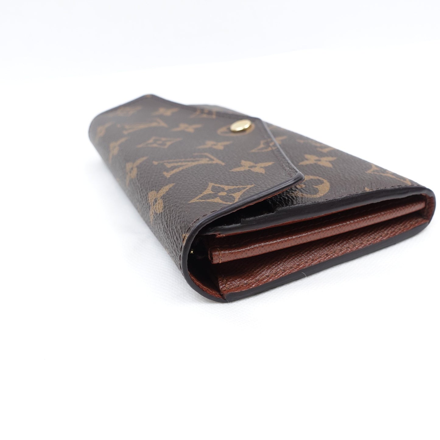 Pre-owned Louis Vuitton Sarah Monogram Coated Canvas Long Wallet