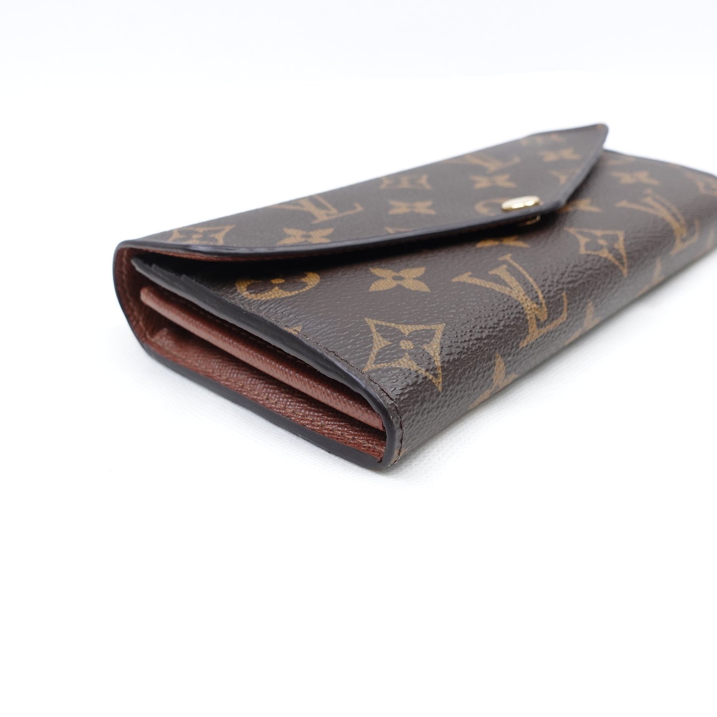 Pre-owned Louis Vuitton Sarah Monogram Coated Canvas Long Wallet