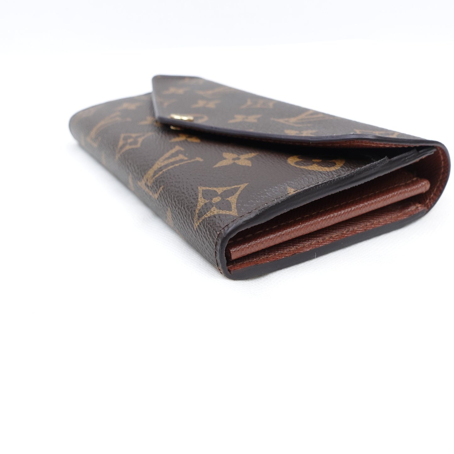Pre-owned Louis Vuitton Sarah Monogram Coated Canvas Long Wallet