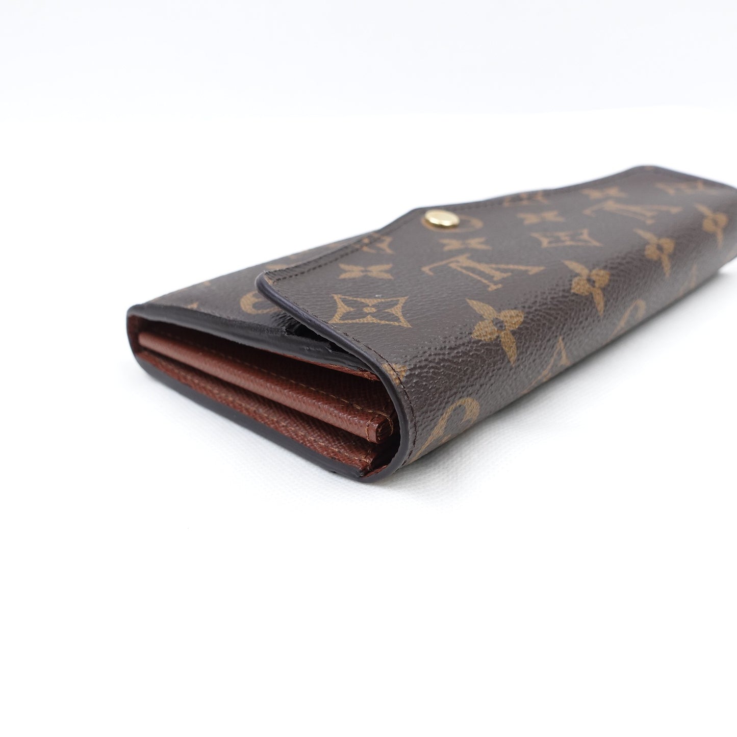 Pre-owned Louis Vuitton Sarah Monogram Coated Canvas Long Wallet