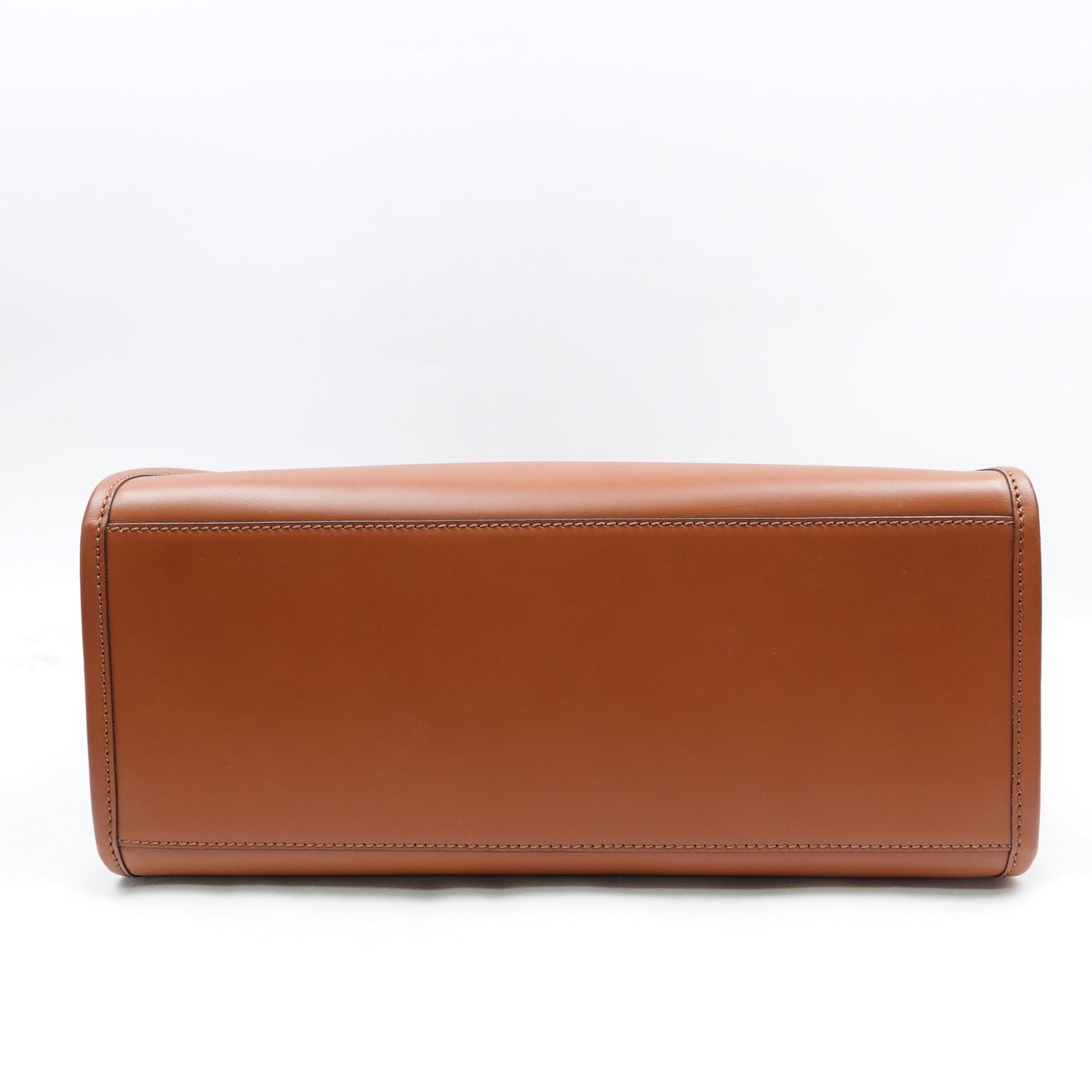 Pre-owned Fendi Sunshine Medium Brown Calfskin Tote Bag