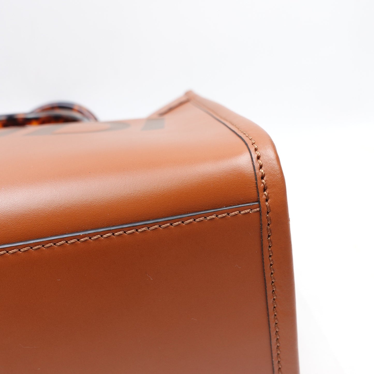 Pre-owned Fendi Sunshine Medium Brown Calfskin Tote Bag