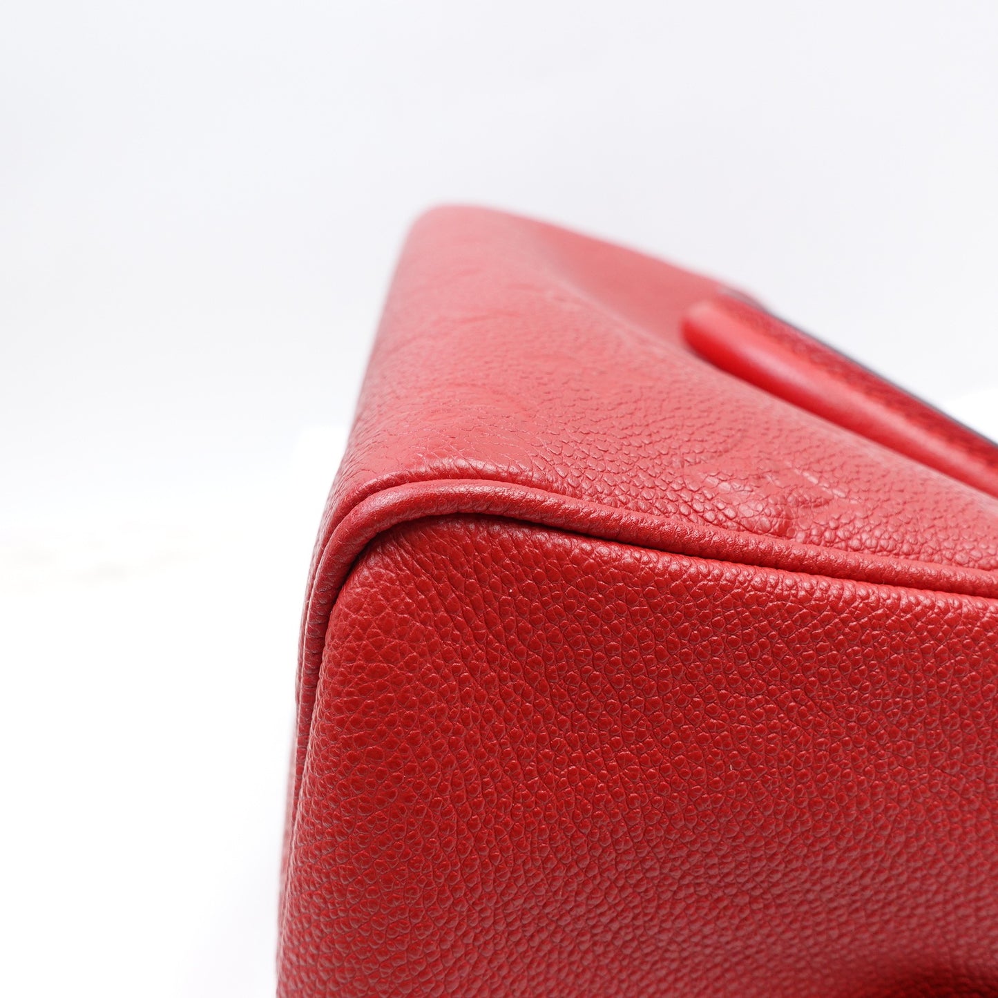 Pre-owned Louis Vuitton Speedy 25 Red Calfskin Shoulder Bag