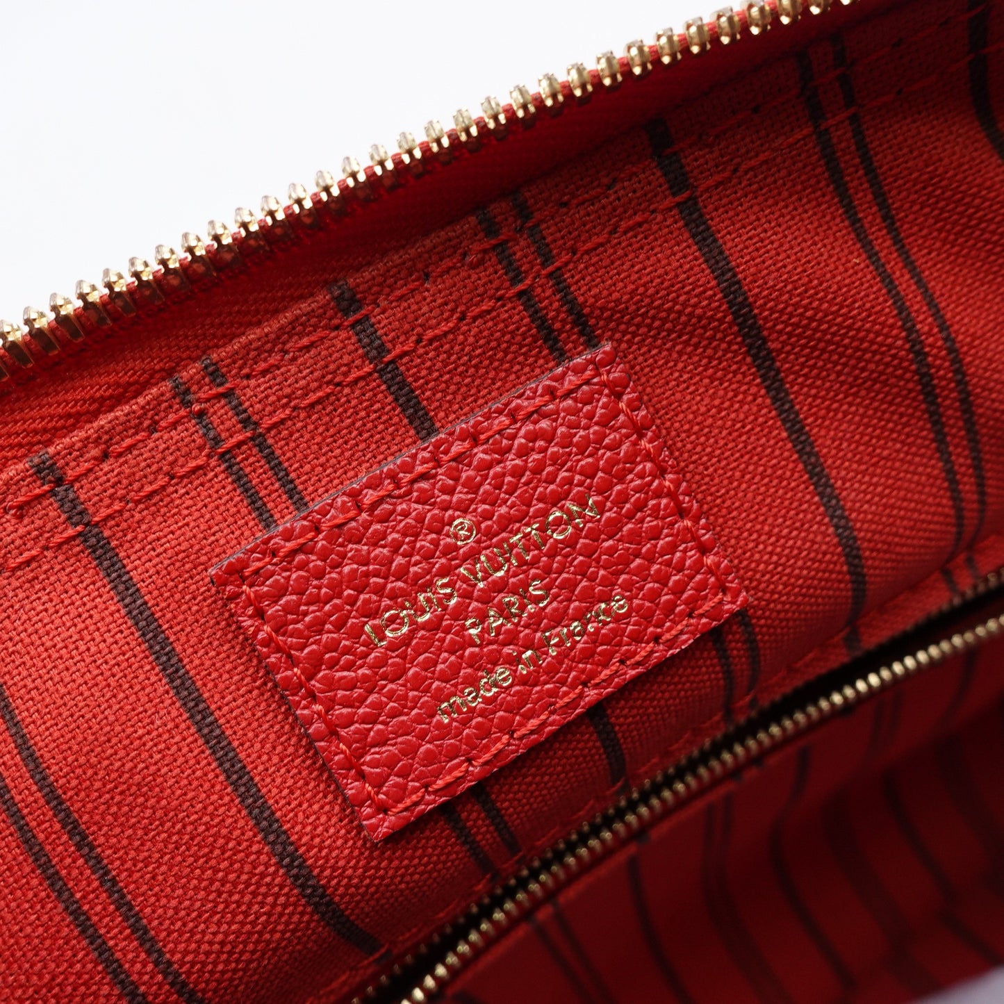 Pre-owned Louis Vuitton Speedy 25 Red Calfskin Shoulder Bag