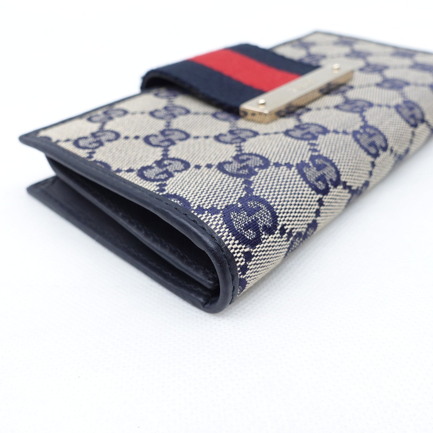 Pre-owned GUCCI Canvas Small Leather Goods Monogram Wallet T10259663