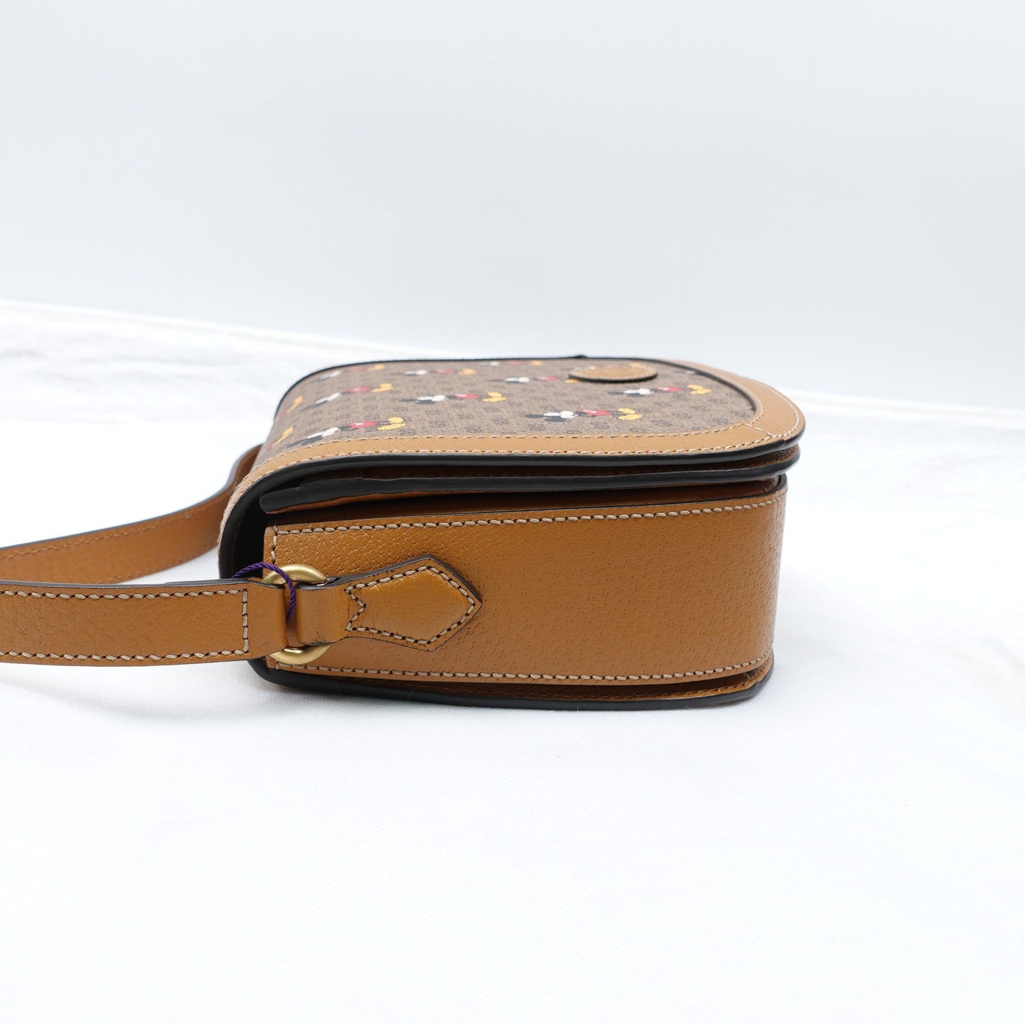 Pre-owned Gucci Disney Monogram Coated Canvas Shoulder Bag