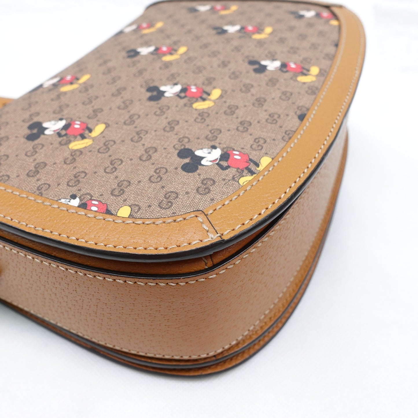 Pre-owned Gucci Disney Monogram Coated Canvas Shoulder Bag
