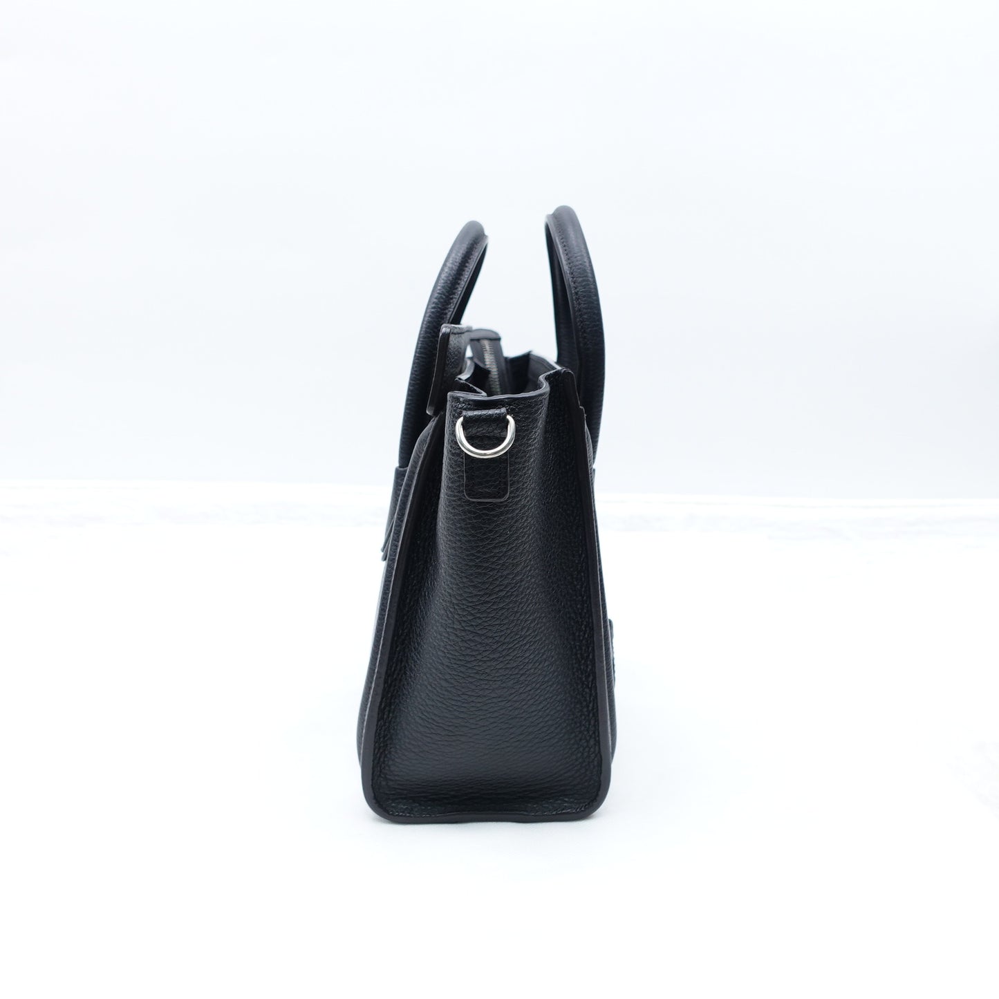 Pre-Owned Celine Luggage Nano Black Leather Tote Bag