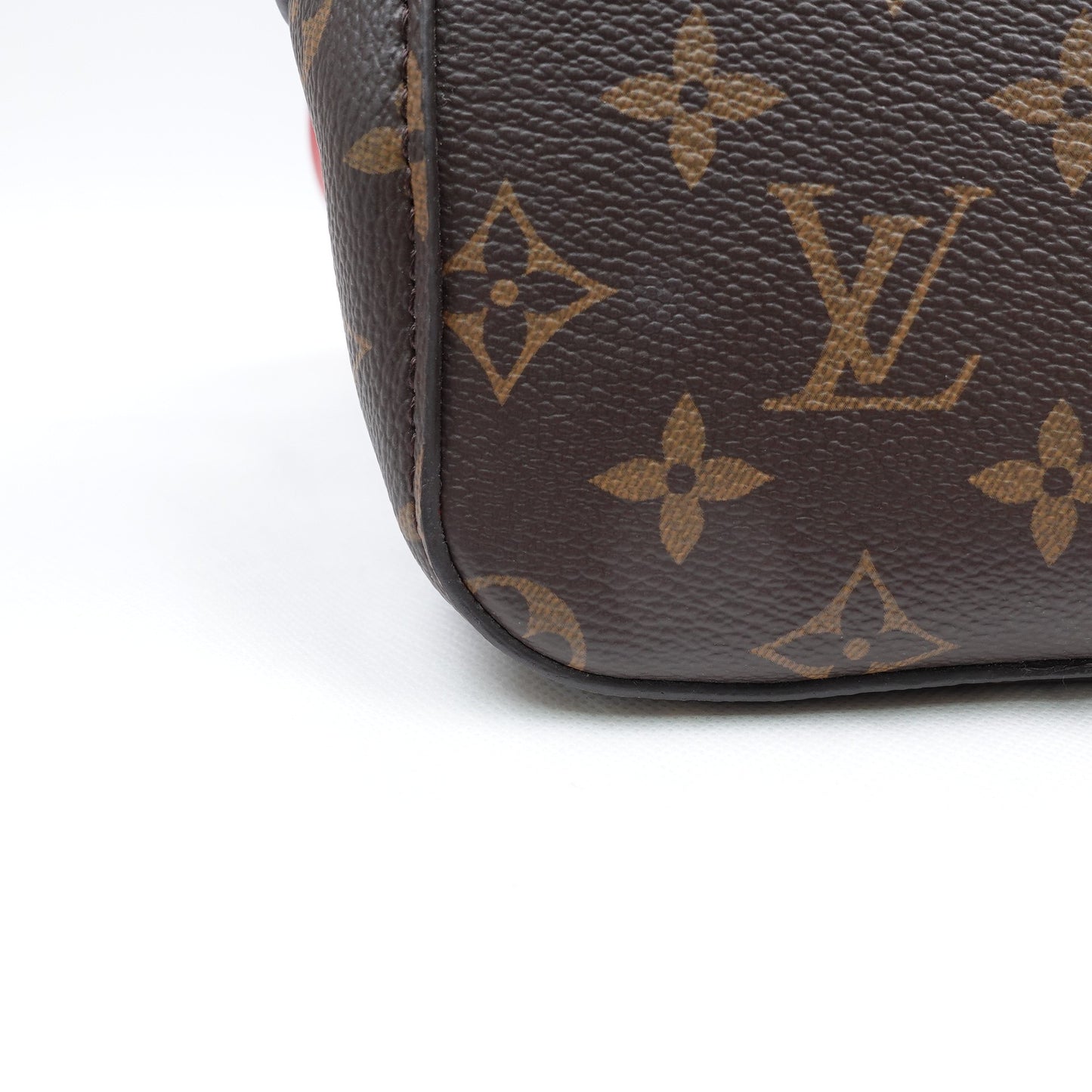 Pre-owned Louis Vuitton Neonoe Monogram&Red Coated Canvas Shoulder Bag