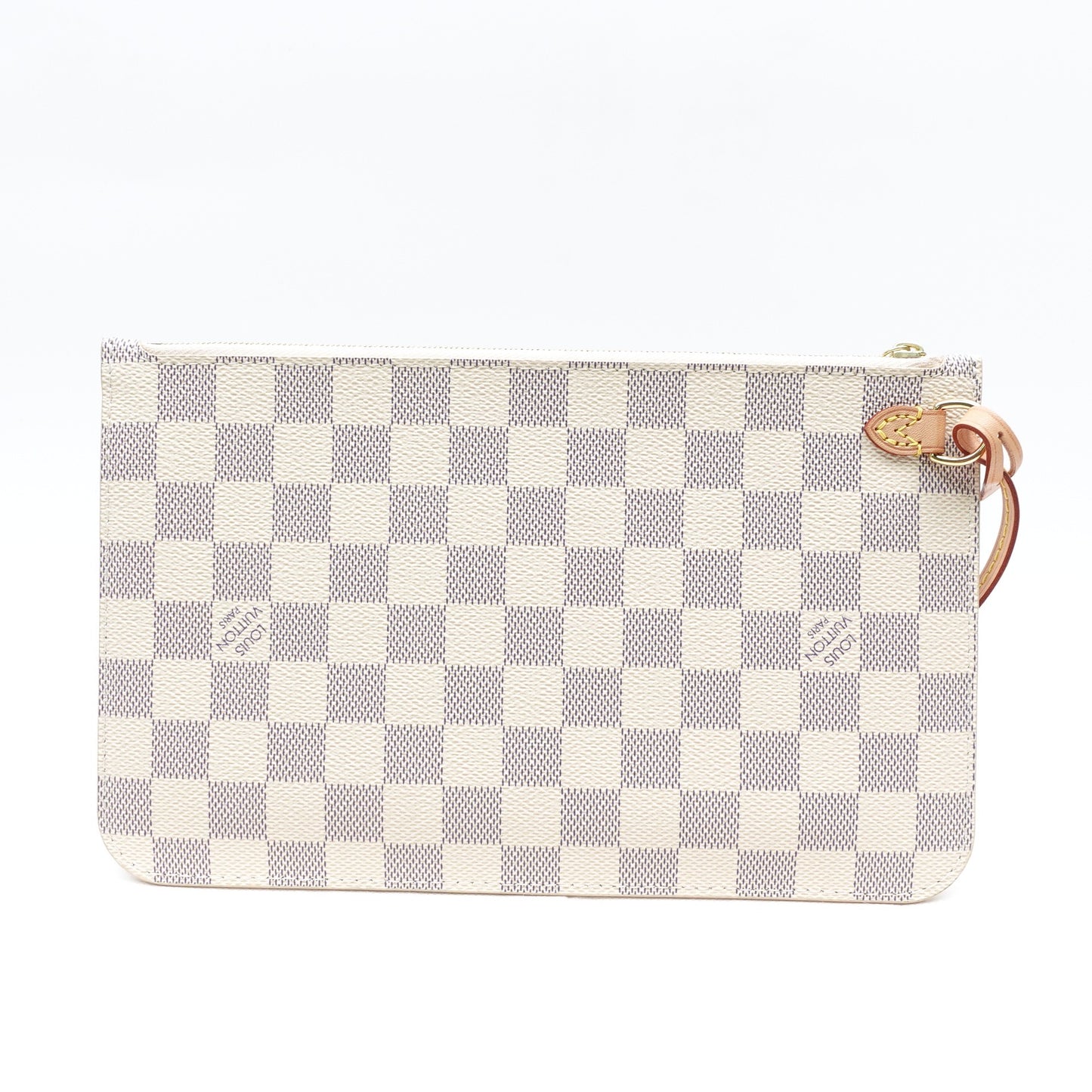 Pre-owned Louis Vuitton Neverfull Pouch Damier Bene Coated Canvas Clutch