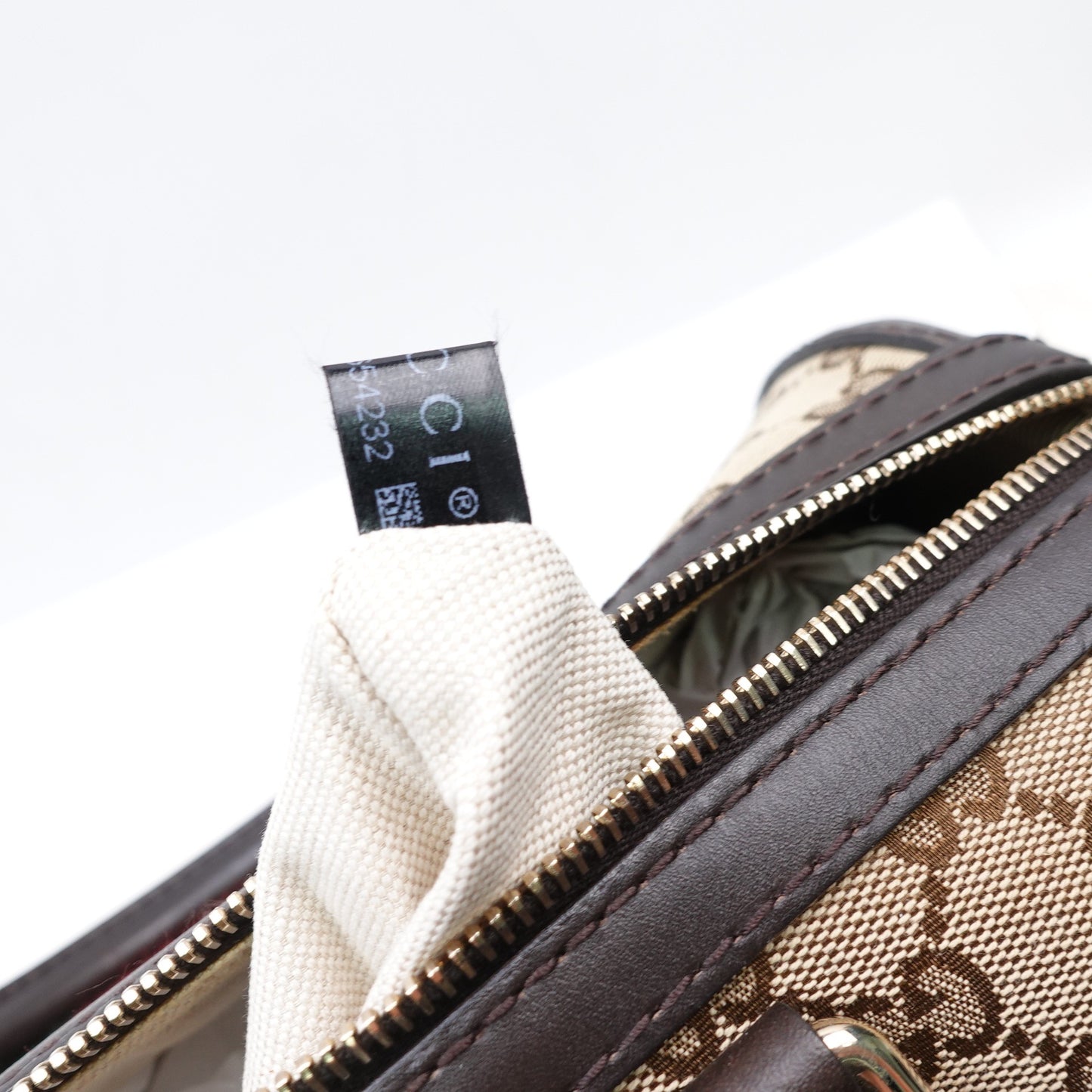 Pre-owned Gucci Boston Monogram Canvas Shoulder Bag